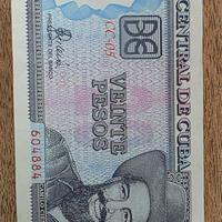 banconota 20 pesos cubani