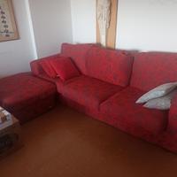 DIVANO LETTO CON PUFF POLTRONE SOFÀ 