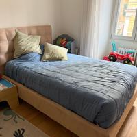 Letto di velluto 1 piazza e mezza