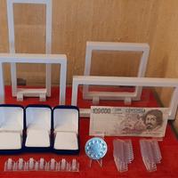 Espositori per monete e banconote 