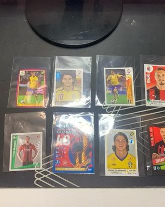 Lotto di 8 figurine di Zlatan ibrahimovic