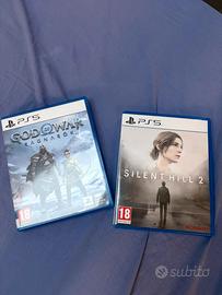 Silent Hill 2 e God of War Ragnarok play5