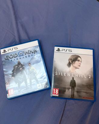 Silent Hill 2 e God of War Ragnarok play5