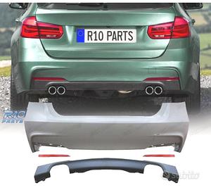 PARAURTI POSTERIORE BMW F30 LOOK M DOPPIA USCITA E