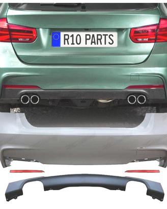 PARAURTI POSTERIORE BMW F30 LOOK M DOPPIA USCITA E