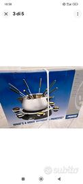 Set Fonduta Elettrica Princess Silver Fondue Delux