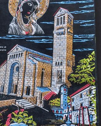 Stendardo madonna in tessuto prezioso