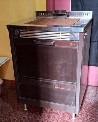 Stufa a legna con ventilazione