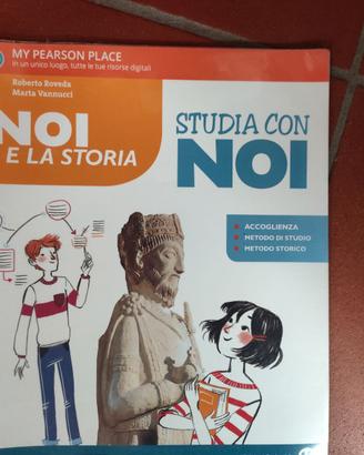 Blocco libri di storia Ptima media