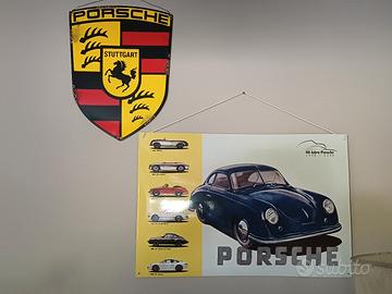 PORSCHE   insegne smaltata  Originali 