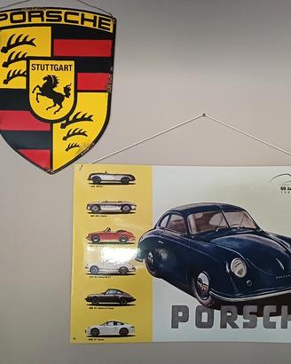 PORSCHE   insegne smaltata  Originali 