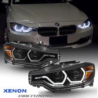 Coppia fari XENON 3D LED Bmw F30 F31 12-15 neri