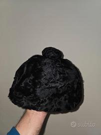 Set cappelli pelliccia VERA da signora  anni 70-80