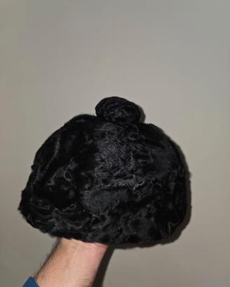 Set cappelli pelliccia VERA da signora  anni 70-80