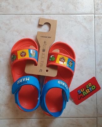 Sandali bambino Super Mario taglia 29 - Nuovi