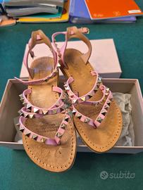 Sandali infradito MIM MAR n. 35 rosa/oro