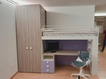 CAMERETTA PER BAMBINI CON SOPPALCO 