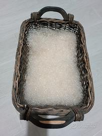 Cesto vimini con paglia plastificata 