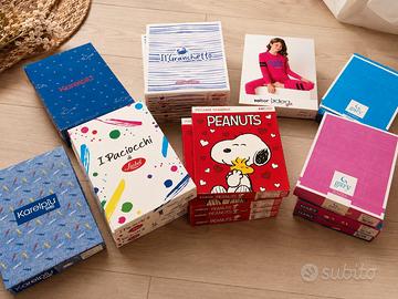 Stock lotto 21 pigiami bimbo/a nuovi cotone