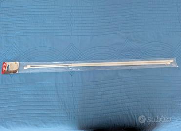 2 bacchette tende 60 cm a molla senza fori nuove