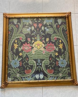 Quadro in tessuto San Leucio