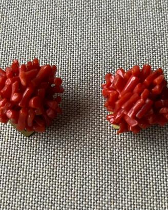 Orecchini corallo vintage
