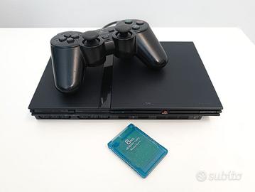 PlayStation PS 2 Slim + 8mb Memory + 1 Controller
