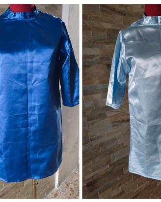 2 mini abiti in raso per recite, Carnevale, sfilat