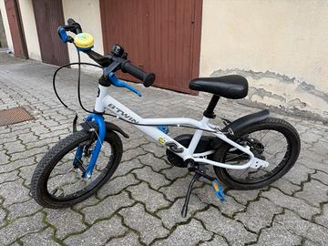 Bici bambino bianca 16 pollici (4-6 anni)