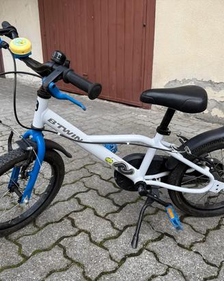 Bici bambino bianca 16 pollici (4-6 anni)