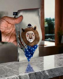 Foulard con illustrazione stile vintage