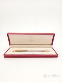 Penna Sfera Cartier Santos Acciaio Oro Custodia