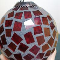 Sfera d'arredo in mosaico di vetro 