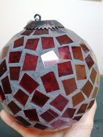 Sfera d'arredo in mosaico di vetro 