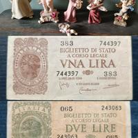 BLOCCO MISTO BANCONOTE STATUINE 