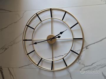 Orologio da parete oro e nero - 60x60