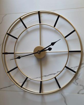 Orologio da parete oro e nero - 60x60