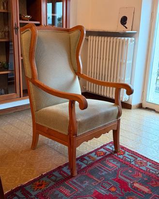 Poltrona bergère in legno