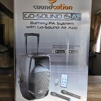 cassa bluetooth + 2 microfoni