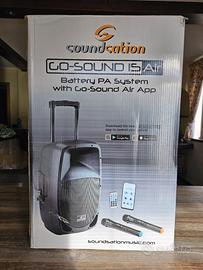 cassa bluetooth + 2 microfoni