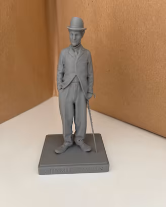 Riproduzione statuetta Charlie Chaplin in 3D