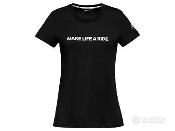 T-shirt BMW Make Life a Ride da donna nera