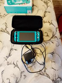 switch lite con giochi e accessori