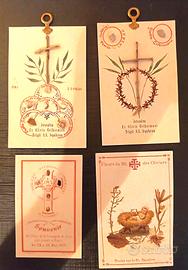  4 Santini Rari con reliquia luoghi santi