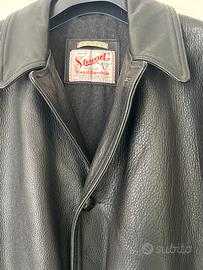 Stewart giaccone in pelle nera tg L