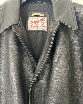Stewart giaccone in pelle nera tg L