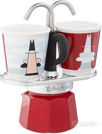 Bialetti set mini Espresso con 2 bicchieri Magrite
