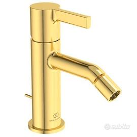 MISCELATORE LAVABO BRUSHED GOLD