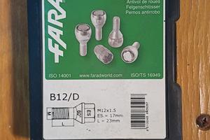 Bulloni Antifurto Farad Flowerlock B12  Ruote Auto