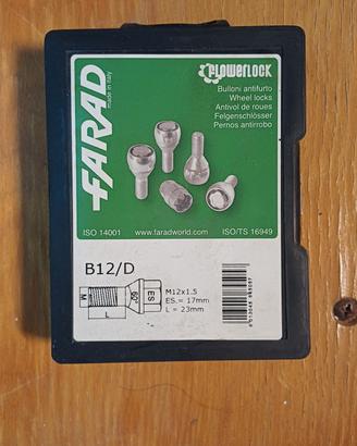 Bulloni Antifurto Farad Flowerlock B12  Ruote Auto